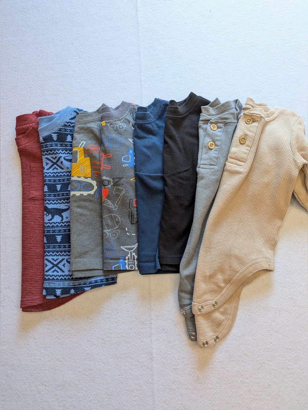 Bundle Of 8 Boys Shirts Size 12m